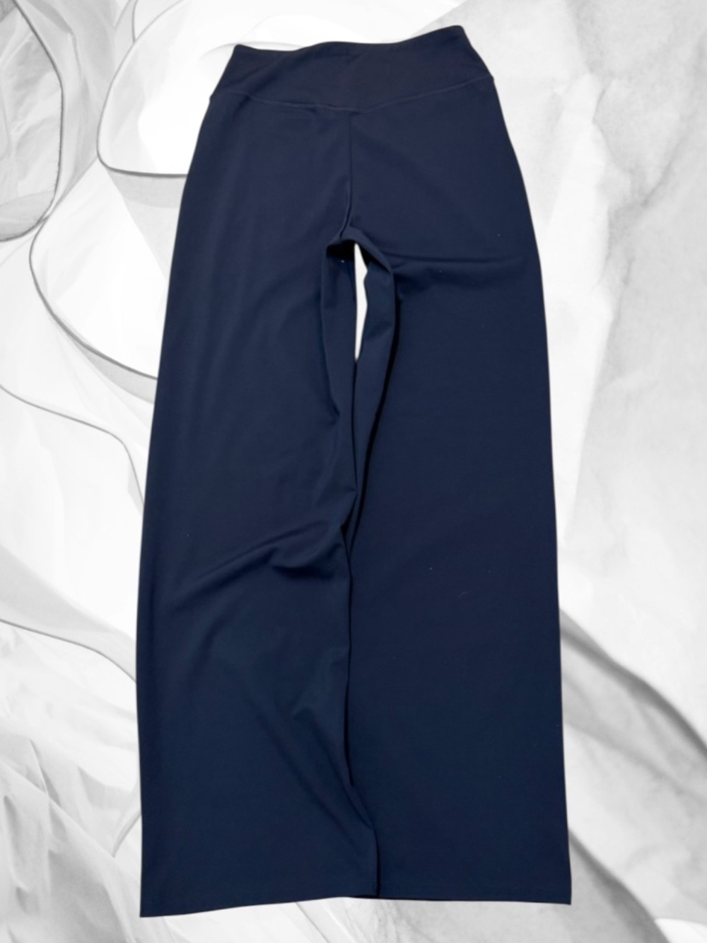 G4FREE Deep Navy Wide Leg Pants S Soft 4Way Stretch Black 32" Inseam NWOT - Picture 2 of 4